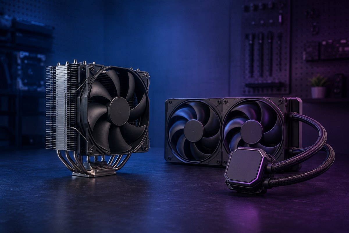 PC cooling fans, radiator and hardware