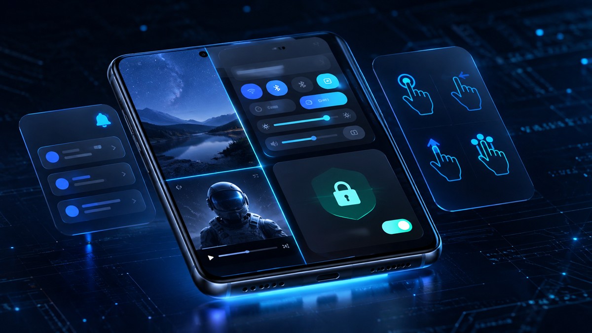 Android phone displaying useful hidden controls and shortcuts