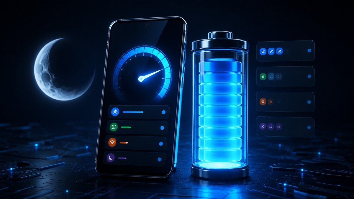 Android phone with battery health and power-saving controls