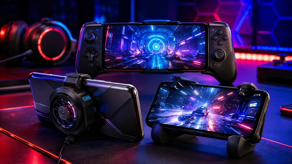 Gaming smartphones with cooling accessories and vivid high-refresh displays